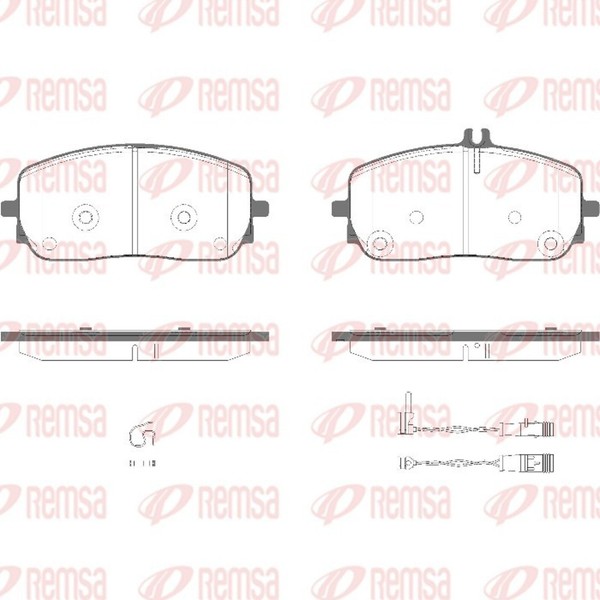 Remsa Bremsbelagsatz Scheibenbremse 1826.02 FüR Mercedes Klasse W177 CLA C118-image