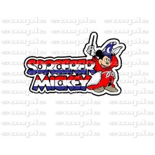 Disney Sorcerer Mickey ddsk Title Premade Scrapbook Page Paper Piece die cut
