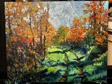 ‘Haymakers Road’ Original Acrylic painting On 8 X 10 glicee. Unframed Wall Art