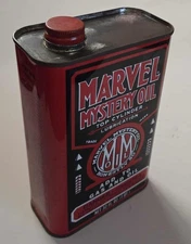Vintage Marvel Mystery Oil 013 Metal Can 32 Oz. Full Can
