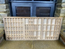 Vintage Letterpress Wood Printers Tray, Old Shelf Rustic Shelf Curios Display 03