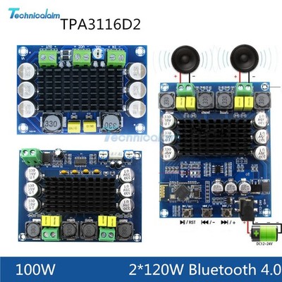 Digital Amplifier TPA3116D2 100W / 2*120W Wireless Bluetooth 4.0 Audio Amp Board