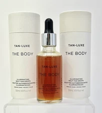Tan Luxe Self Tan The Body Illuminating Self Tan Drops Light Medium 1.69oz LOTx2