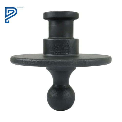 Gooseneck Ball Adapter Trailer Forge Kingpin w/ 5th Wheel Hitch Powder Coated - Picture 7 of 15
