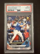 2025 Topps Now Rookie Cup - #RC-8 - Jakob Marsee - Call Up - Marlins PSA 10