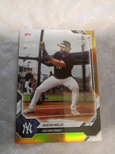 2026 Topps Now Road To Opening Day Yankees Austin Wells Gold /50