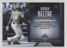 2017 Honus Bonus Fantasy Baseball Game Career Milestone 1/1 Adrian Beltre 1e5