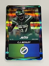 2024 UNO Elite Football Blue and Green Foil #123 - C.J. Mosley - New York Jets