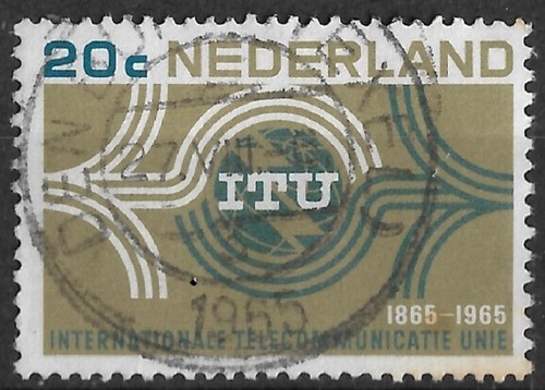 Netherlands 1965, International Telecommunication Union, Sc # 436, VF Canceled
