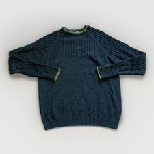 Columbia Sportswear Men's Thick Cable Knit Sweater Size Large Gray Long Sleeve