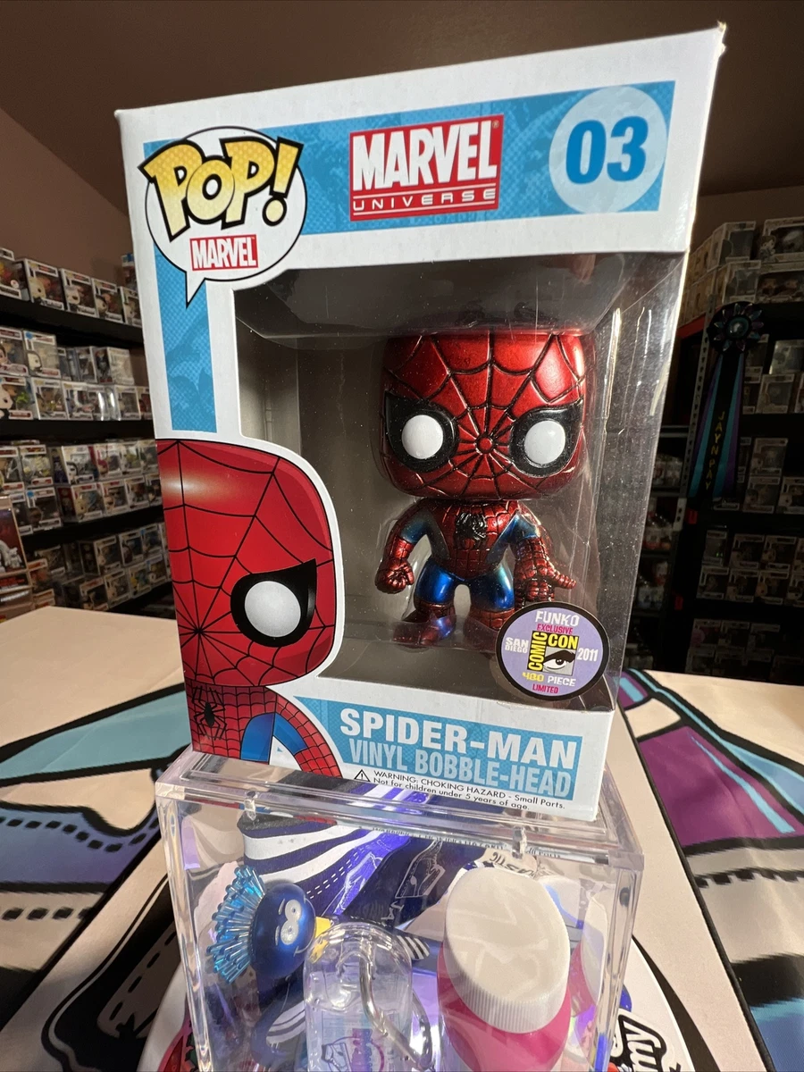 Funko POP! #03 Spider-Man Metallic SDCC 2011