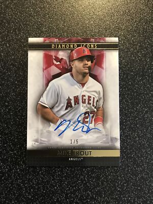 TOPPS ALLEN & GINTER 2019 MIKE TROUT サインカード18/25