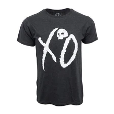 XO SKULL LOGO T SHIRT UNISEX ADULT TEE DARK CHARCOAL