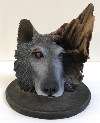 Night Of Spirit Wolf Sculpture Figurine By Bill Vernon #414/3002 