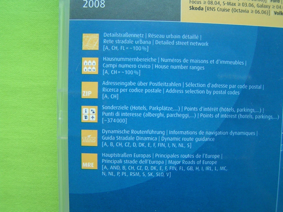 CD NAVIGATION ALPEN + EU 2008 EX VW RNS 300 PASSAT 3C AUDI BNS 5 FORD SKODA SEAT - Bild 4 von 4