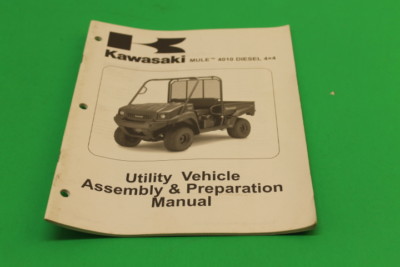 USED KAWASAKI MULE 4010 DIESEL 4X4 UTILITY VEHICLE ASSEMBLY & PREP