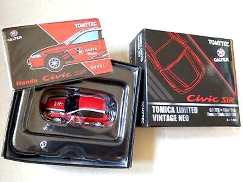 Tomica Limited Edition Vintage NEO LV CALTEX Honda Civic EG6 SiR 1