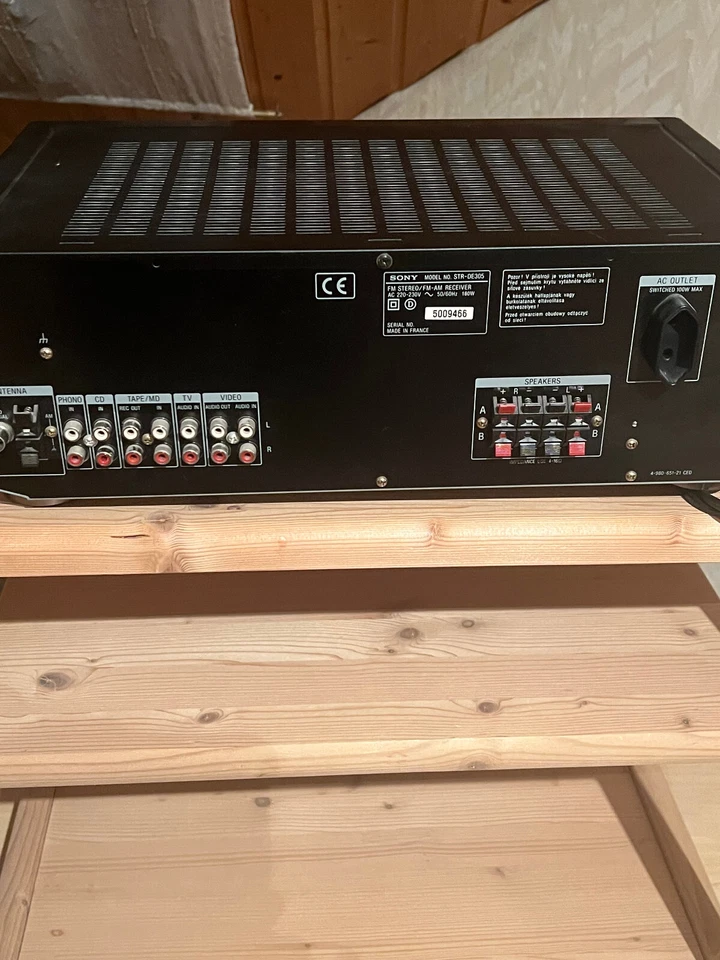 SONY STR-DE305, in schwarz, funktionsfähig, gebraucht, mit Fernbedienung - Bild 2 von 4