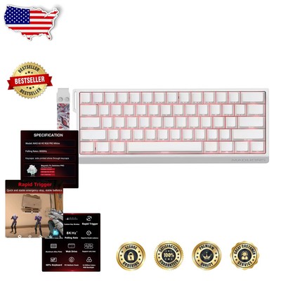 Gaming-Optimized 60% Keyboard with Magnetic Switches & Customizable RGB Lighting