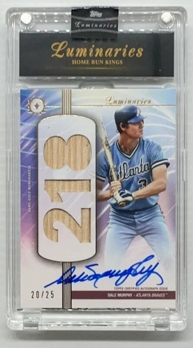 2024 Topps Luminaries Dale Murphy Home Run Kings Auto Bat #20/25