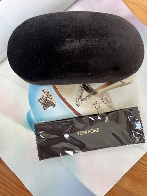 New Tom Ford‎ Black Velvet Sunglasses Case Cleaning Cloth Eyewear NEW TOM FORD BLACK VELVET LARGE AUTHENTIC EYEGLASSES  main image 4