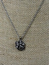 Cute Puppy Paw Pendent Necklace.