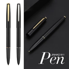 New Jinhao 911 Metal Fountain Pen EF Nib 0.38mm Matte  Black Writing Gift Pen