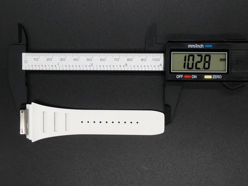NEAR MINT Genuine Richard Mille RM011 White Rubber Watch Band Size M From JAPAN - Picture 11 of 15