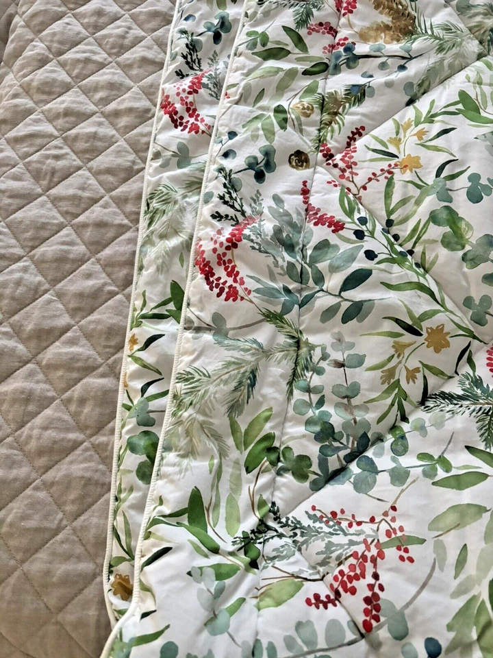 Pottery Barn Birthday comforter bed cover holiday  party Queen thanksgiving . - Image 2 of 4