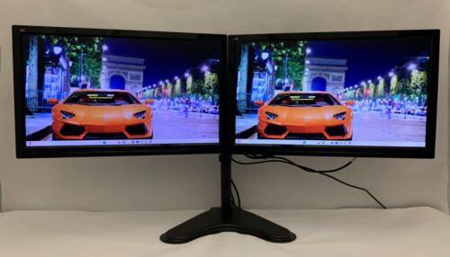 ViewSonic VA2446M-LED 24" Widescreen LED Dual Monitors 1920 x 1080 (Grade A)