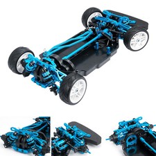 Per 1/10 4wd TT02 RC TT02 Kit Telaio Auto Albero Metallo Trasmissione Telaio Plastica NUOVO