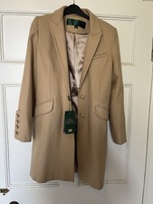 Holland Cooper Kempton Coat New Camel Size 10