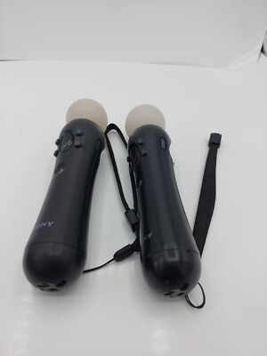 2 Sony PlayStation Move Motion Controller PS3 PS4 CECH-ZCM1U FOR PARTS ONLY READ
