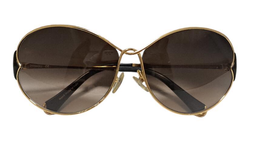 LOUIS VUITTON ブラウン サングラスZ0262U ゴールドGP Louis Vuitton Sunglasses Daisy Z0262U Gold Metal Frame Brown