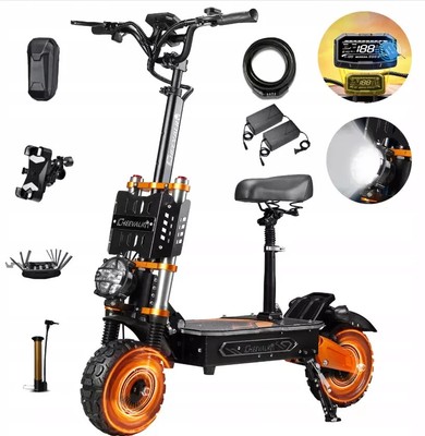 6000W Electric Scooter Cheevalry S11 PRO 60V 43Ah 11'' Off Road Folding E-Scooter