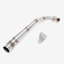 LEXTEK Stainless Header Low Mount Exhaust Pipe Honda MSX125 Grom 13-20 51mm Can