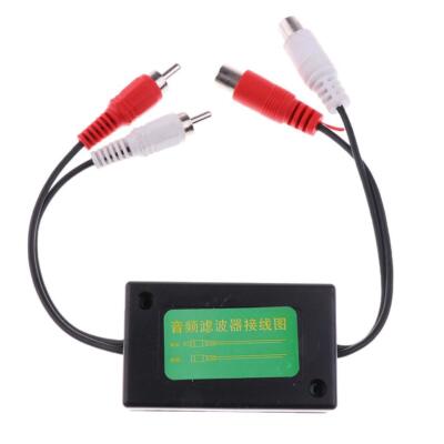 2 Kanal RCA Audio Noise Filter Boden Loop Isolator für Auto Home Stereo