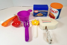 Vintage Fisher Price Fun With Food Pretend Play Muffins Mix Lot with Food Mixer