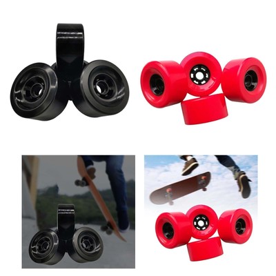 4-teiliges Skateboard-Rad, Straßenrad, 97 x 52 mm, stoßfeste Longboard-Räder,