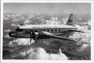 BEA BRITISH EUROPEAN AIRWAYS VICKERS VIKING G-AJBR ORIGINAL AIRLINE PHOTO B.E.A.