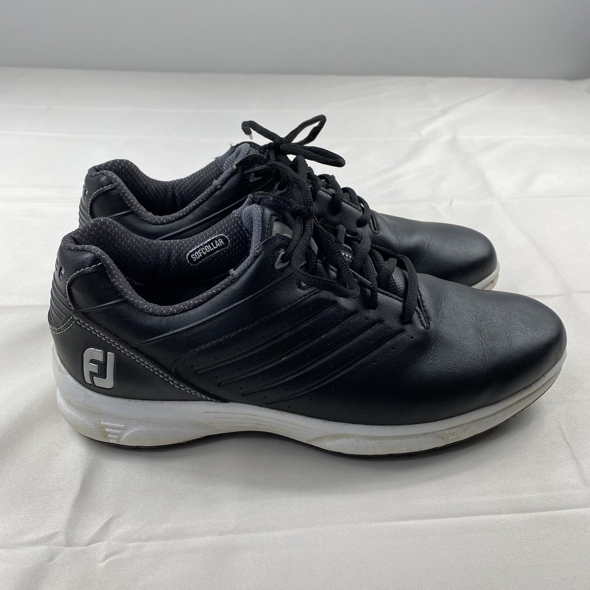 Footjoy Golf Shoes 59702 Mens Size 8 Black W/ White Sole ARC  display picture 2