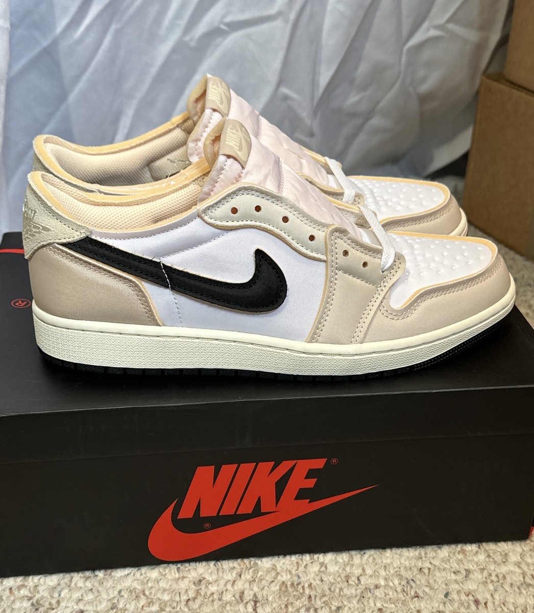 Size - 9.5 Nike Air Jordan 1 Retro Low OG EX White Coconut Milk 