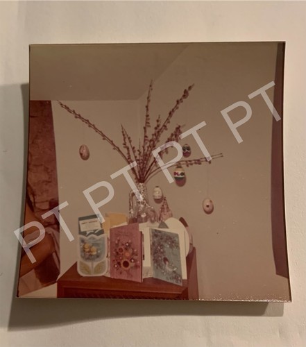 Vintage Photo Of Christmas Easter Ornaments Decorations 1970s Original Snapshot - Picture 4 of 5