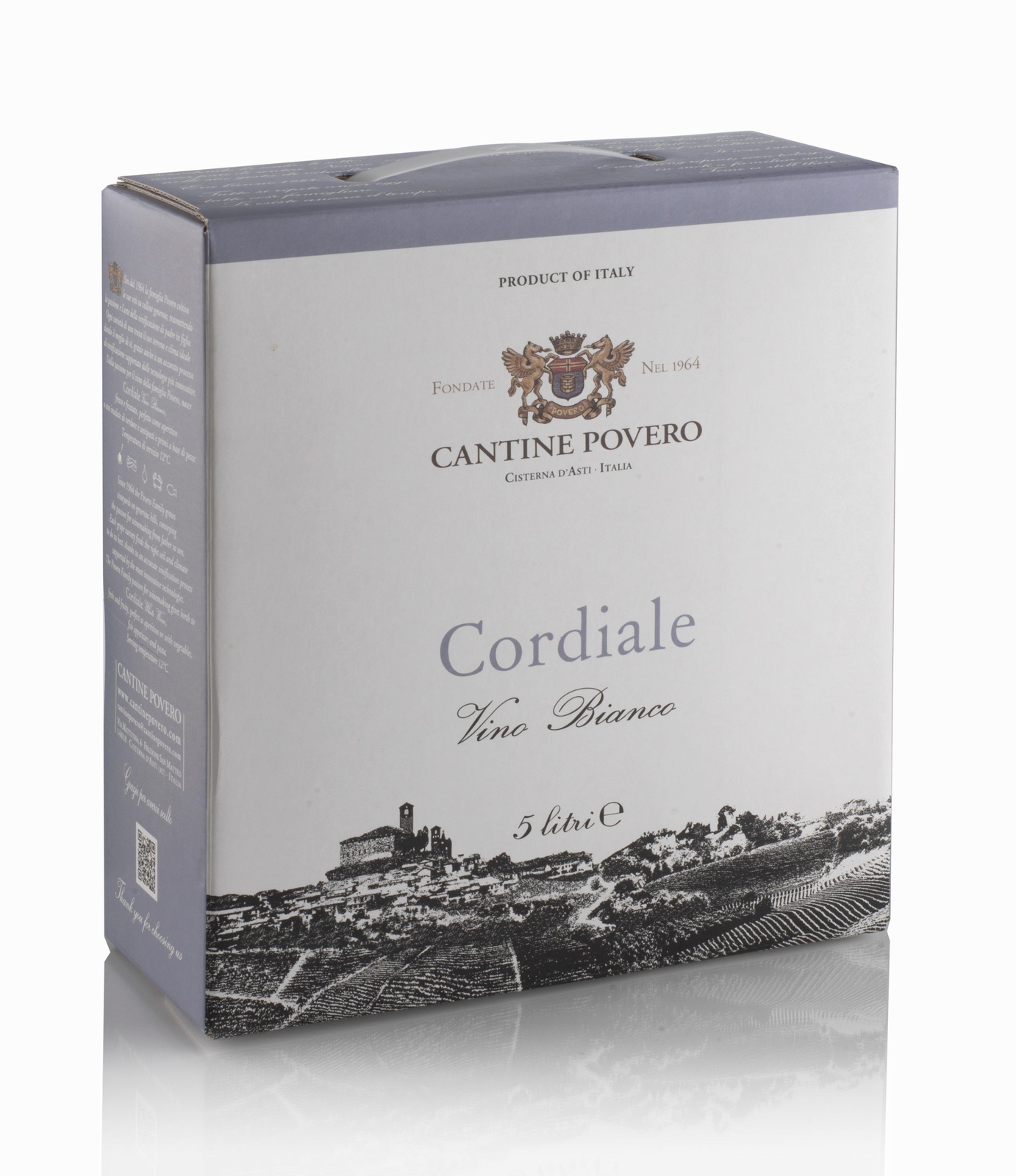 Cantine Povero - Bag In Box 5 lt. Vino Bianco da Uve Cortese "Cordiale"