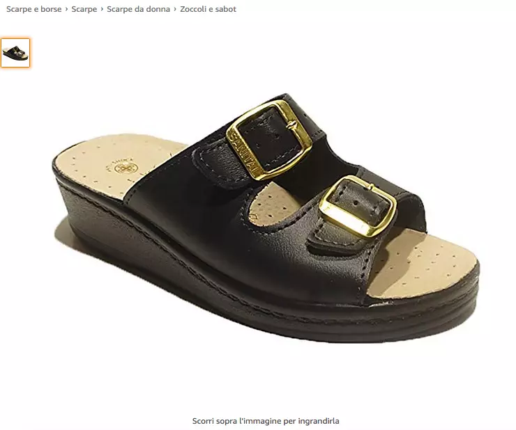 Ciabatte sanitarie in pelle sale