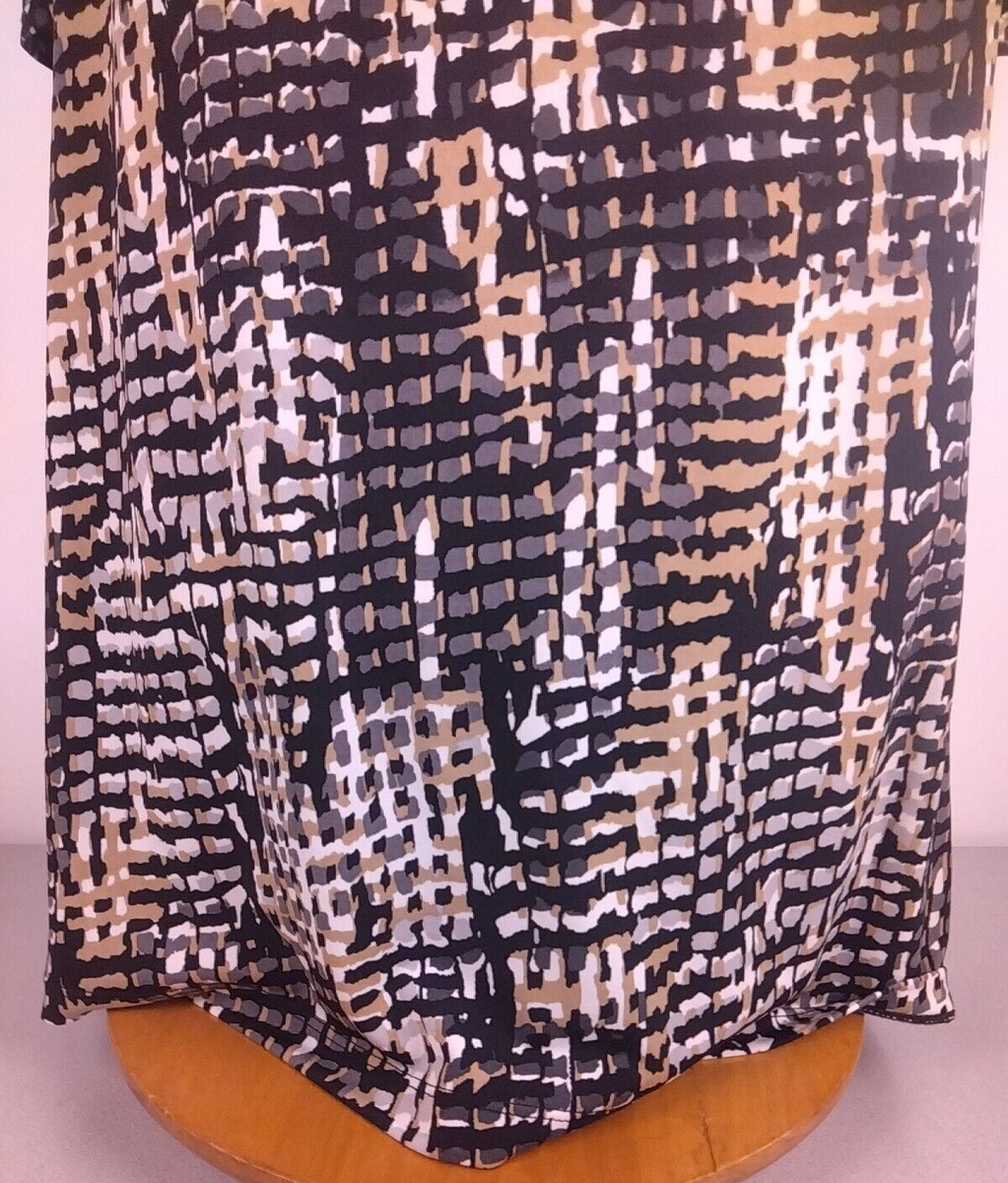 専用　3パック George RN 58011 Ladies Geometric Print Pullover Top Size L (12-14