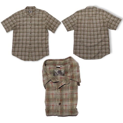 Territory Ahead Men's XLT Short Sleeve Buttonup Multicolor Plaid Shirt