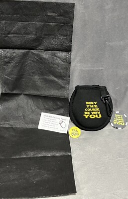 Star Wars May The Course Be with You Golf Poker Chip Ball Cleaning Pouch Cover +