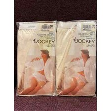 Vintage Jockey for Her Set Of 2 Womens Queensize White Cotton Brief