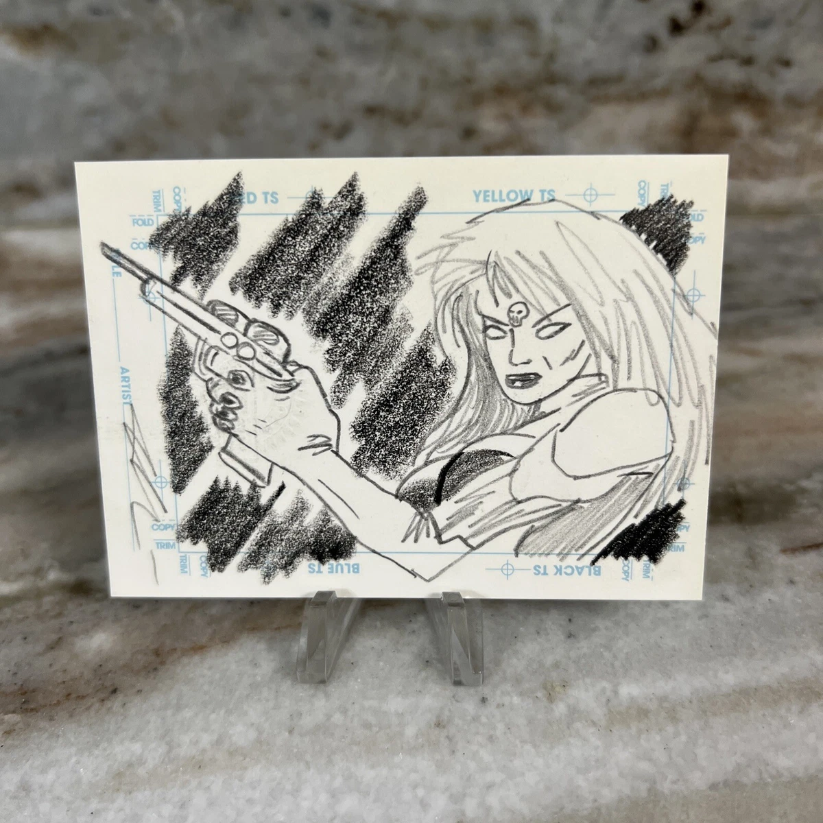 98 Skybox Marvel Creators Collection Mystique Sketchagraph Card Mariano  Nicieza | eBay